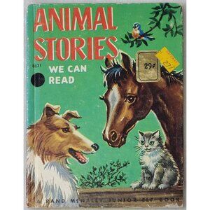 1947 Junior Elf Hardback Book Animal Stories We Can Read Flora L Carpenter 8031